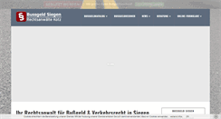 Desktop Screenshot of bussgeldsiegen.de